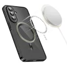 Tech-Protect MagFlex Samsung Galaxy A27 hátlap tok, MagSafe, átlátszó-fekete (fényes)
