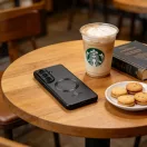 Tech-Protect MagFlex Samsung Galaxy A27 hátlap tok, MagSafe, átlátszó-fekete (fényes)