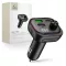 Tech-Protect CC07 bluetooth FM transmitter / autós töltő, USB-A-UCB-C, PD, 54W, fekete