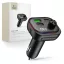 Tech-Protect CC07 bluetooth FM transmitter / autós töltő, USB-A-UCB-C, PD, 54W, fekete