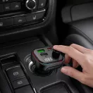 Tech-Protect CC07 bluetooth FM transmitter / autós töltő, USB-A-UCB-C, PD, 54W, fekete