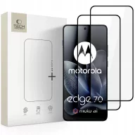   Tech-Protect Glass Fit+ Motorola Edge 70 kijelzővédő üvegfólia, fekete (2db)