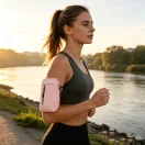 Tech-Protect M6 univerzális tartó / táska, futáshoz / sportoláshoz / túrázáshoz, rózsaszín