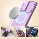 Tech-Protect Kevlar Aura Samsung Galaxy A57 MagSafe tok kameravédelemmel, kitámasztóval, lila