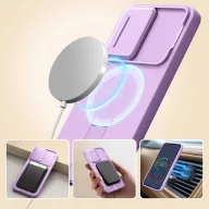   Tech-Protect Kevlar Aura Samsung Galaxy A57 MagSafe tok kameravédelemmel, kitámasztóval, lila