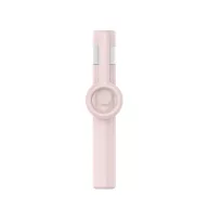   Tech-Protect selfie bot / selfie stick vezeték nélküli / bluetooth távirányítóval, kompakt, hordozható, rózsaszín / szürke