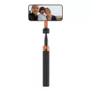 Tech-Protect selfie bot / selfie stick vezeték nélküli / bluetooth távirányítóval, kompakt, hordozható, fekete / narancs
