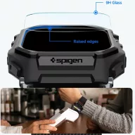   Spigen Lite Fit Pro Apple Watch Ultra 4 / 3 / 2 / 1 49mm tok / szíj, kijelzővédő felülettel, matt fekete