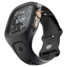 Spigen Liquid Air Pro Apple Watch Ultra 4 / 3 / 2 / 1 49mm tok / szíj, kijelzővédő felülettel, matt fekete