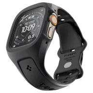   Spigen Liquid Air Pro Apple Watch Ultra 4 / 3 / 2 / 1 49mm tok / szíj, kijelzővédő felülettel, matt fekete