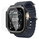 Spigen Rugged Armor Apple Watch Ultra 4 / 3 / 2 / 1 49mm tok, kijelzővédő felülettel, matt fekete