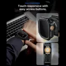 Spigen Rugged Armor Apple Watch Ultra 4 / 3 / 2 / 1 49mm tok, kijelzővédő felülettel, matt fekete