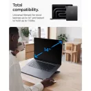 Spigen LD201-S6 összecsukható asztali laptop tartó, max. 14col, kompakt, sötétszürke