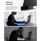 Spigen LD201-S8 összecsukható asztali laptop tartó, max. 16col, kompakt, sötétszürke
