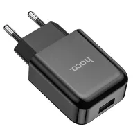   Hoco N2 USB-A hálózati töltő adapter USB-A-Lightning töltő-és adatkábellel, 2A, 10W, fekete