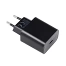 Bluestar TFB-TC-20WPD USB-C hálózati töltő adapter USB-C-USB-C töltő-és adatkábellel, QC4.0, PD, 3A, 20W, fekete
