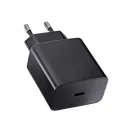 Bluestar TFB-TC-20WPD USB-C hálózati töltő adapter USB-C-USB-C töltő-és adatkábellel, QC4.0, PD, 3A, 20W, fekete