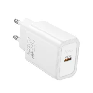   Hoco N60 USB-C hálózati töltő adapter, QC, PD, 20W, fehér