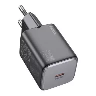   Hoco N40 USB-C hálózati töltő adapter, QC, PD, 20W, fekete
