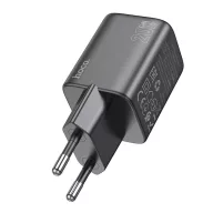   Hoco N40 USB-C hálózati töltő adapter, QC, PD, 20W, fekete