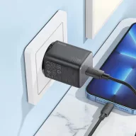   Hoco N40 USB-C hálózati töltő adapter, QC, PD, 20W, fekete