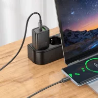   Hoco N60 USB-C hálózati töltő adapter USB-C-USB-C töltő-és adatkábellel, QC, PD, 20W, fehér