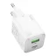 Hoco N41 USB-C-USB-A hálózati töltő adapter, QC3.0, PD, 3A, 20W, fehér