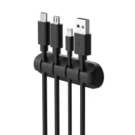   Bluestar PJ-OCZ23 szilikon kábelrendszerező 4db kábelhez, fekete