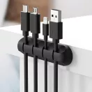 Bluestar PJ-OCZ23 szilikon kábelrendszerező 4db kábelhez, fekete