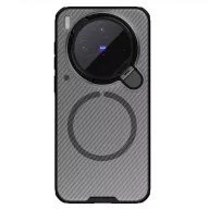   Nillkin CamShield Prop Magnetic Vivo X300 Ultra mágneses műanyag hátlap tok, MagSafe, fekete (átlátszó lencsevédővel)