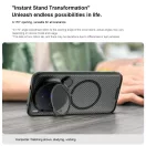 Nillkin CamShield Prop Magnetic Vivo X300 Ultra mágneses műanyag hátlap tok, MagSafe, fekete (átlátszó lencsevédővel)