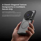 Nillkin CamShield Prop Magnetic Vivo X300 Ultra mágneses műanyag hátlap tok, MagSafe, fekete (átlátszó lencsevédővel)