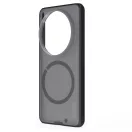 Nillkin Super Frosted PRO Magnetic Vivo X300 Ultra mágneses műanyag hátlap tok, MagSafe, átlátszó-fekete