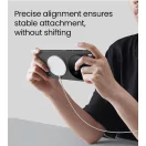 Nillkin Super Frosted PRO Magnetic Vivo X300 Ultra mágneses műanyag hátlap tok, MagSafe, átlátszó-fekete