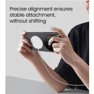   Nillkin Super Frosted PRO Magnetic Vivo X300 Ultra mágneses műanyag hátlap tok, MagSafe, átlátszó-fekete