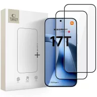  Tech-Protect Glass Fit+ Xiaomi 17T kijelzővédő üvegfólia, fekete (2db)