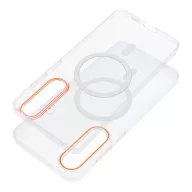   Clear Mag Xiaomi 17 tok, MagSafe, 0,2mm, ultravékony, átlátszó-narancs (kamera védelemmel)