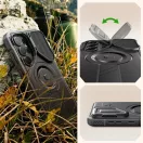 Tech-Protect Kevlar Samsung Galaxy S26 Ultra MagSafe tok kameravédelemmel, kitámasztóval kijelző védelemmel, fekete