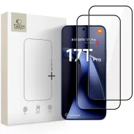  Tech-Protect Glass Fit+ Xiaomi 17T  Pro kijelzővédő üvegfólia, fekete (2db)