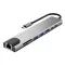 Tech-Protect HB09 Hub adapter USB-C-USB-A-HDMI 4k 60hz, SD/TF, PD100W, RJ45 1000MB/S. ezüst