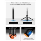 Spigen S582W Bluetooth mágneses Selfie-bot / selfie tripod, MagSafe, fekete-narancs