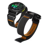   Spigen Athlex Garmin QuickFit 22mm Active szíj, fekete / narancs