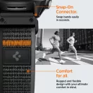 Spigen Athlex Garmin QuickFit 22mm Active szíj, fekete / narancs