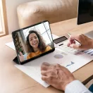 Tech-Protect SC Pen Xiaomi Redmi Pad 2 9.7" oldalra nyíló, kitámasztható mappa tok ceruza tartóval, fekete