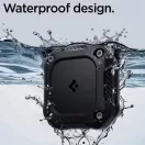 Spigen Tough Armor Apple AirTag 1 / 2 tok, megerősített sarok, IPX8, fekete