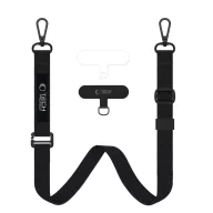   Tech-Protect C6S vállpánt / univerzális pánt telefonra rögzíthető, fekete (crossbody pánt)
