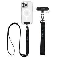   Tech-Protect C6S vállpánt / univerzális pánt telefonra rögzíthető, fekete (crossbody pánt)