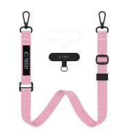   Tech-Protect C6S vállpánt / univerzális pánt telefonra rögzíthető, rózsaszín (crossbody pánt)