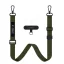 Tech-Protect C6S vállpánt / univerzális pánt telefonra rögzíthető, khaki / sötétzöld (crossbody pánt)