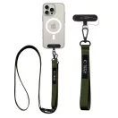 Tech-Protect C6S vállpánt / univerzális pánt telefonra rögzíthető, khaki / sötétzöld (crossbody pánt)